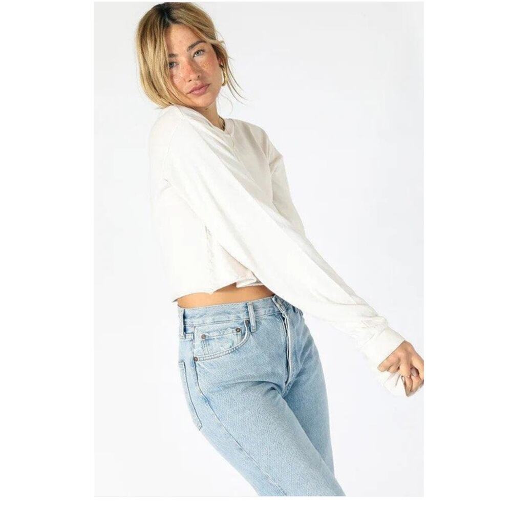 PerfectWhiteTee Mazzy Crop Pullover.